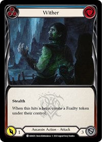 Wither (Blue) (ARA025) [Blitz Deck Outsiders Arakni]