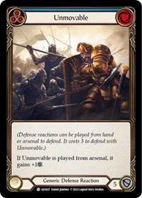 Unmovable (Blue) (UZU027) [Blitz Deck Outsiders Uzuri]