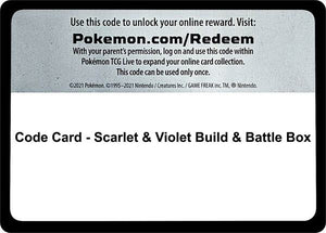 Code Card - Scarlet & Violet Build & Battle Box [SV01 Scarlet and Violet Base Set]