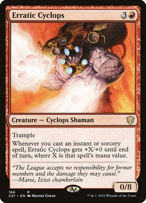 Erratic Cyclops (166) [Commander 2021]