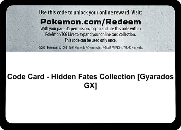 Code Card - Hidden Fates Collection [Gyarados GX] [Hidden Fates]