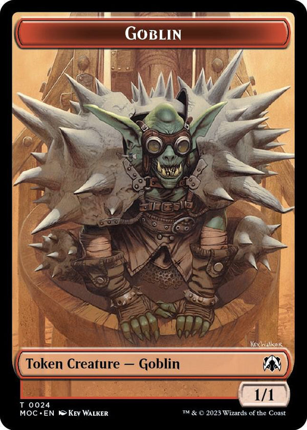 Goblin // Sliver Double-sided Token (24 // 2) [March of the Machine Commander]