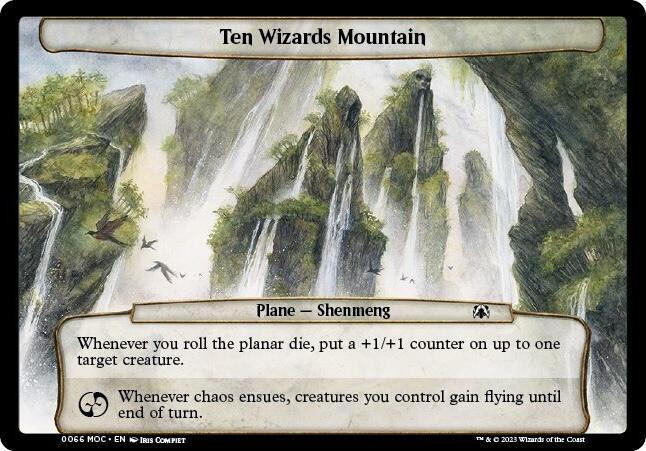 Ten Wizards Mountain (66) [Planechase: March of the Machine]