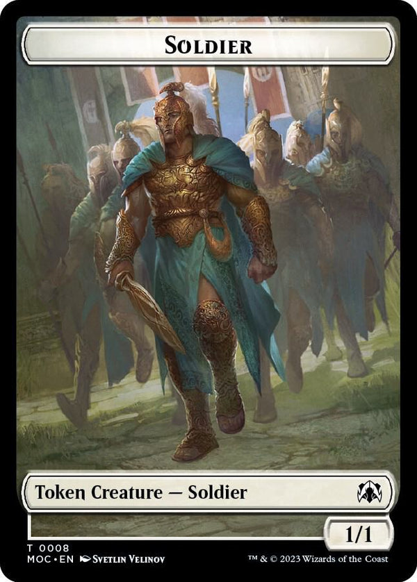 Soldier // Insect Double-sided Token (8 // 31) [March of the Machine Commander]