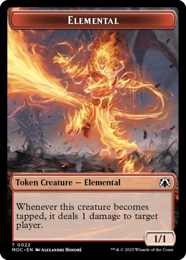 Elemental // Elemental Double-sided Token (22 // 9) [March of the Machine Commander]
