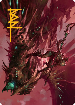 Skyclave Invader Art Card (Gold-Stamped Signature) (18) [March of the Machine Art Series]
