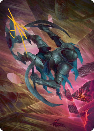 Xerex Strobe-Knight Art Card(Gold-Stamped Signature) (20) [March of the Machine Art Series]