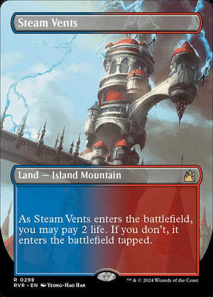 Steam Vents (298) [Ravnica Remastered] [Borderless]