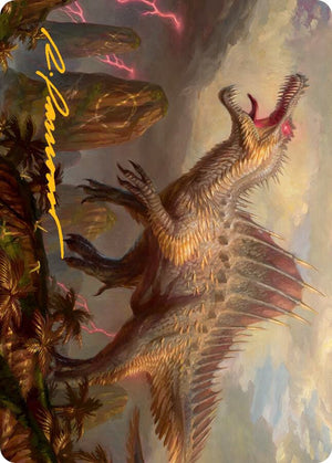 Etali, Primal Conqueror Art Card (Gold-Stamped Signature) (31) [March of the Machine Art Series]