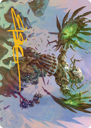 Botanical Brawler Art Card (Gold-Stamped Signature) (43) [March of the Machine Art Series]