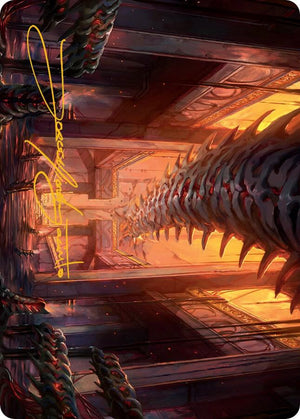 Bloodfell Caves Art Card (Gold-Stamped Signature) (55) [March of the Machine Art Series]