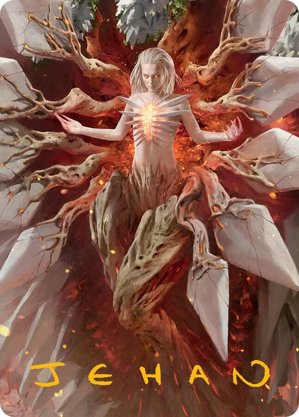 Wrenn and Realmbreaker Art Card (Gold-Stamped Signature) (56) [March of the Machine Art Series]