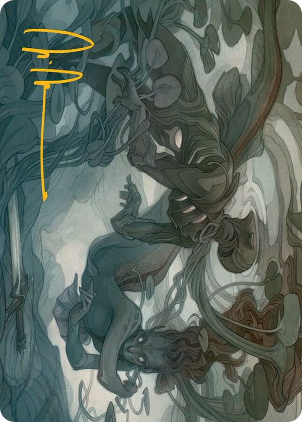 Emry, Lurker of the Loch Art Card (Gold-Stamped Signature) (69) [March of the Machine Art Series]