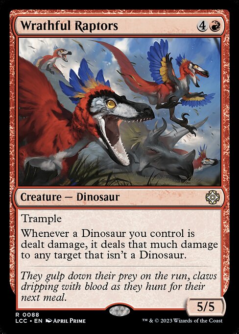 Wrathful Raptors (88) [The Lost Caverns of Ixalan Commander]
