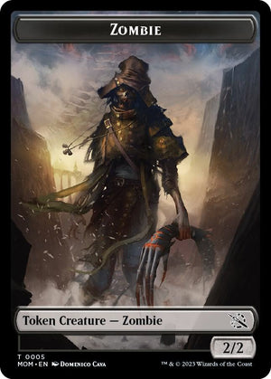 Zombie Token (5) [March of the Machine]