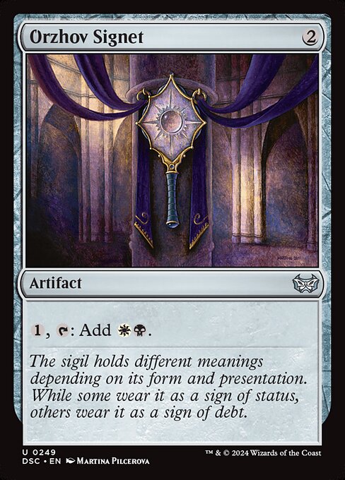 Orzhov Signet (249) [Duskmourn: House of Horror Commander]