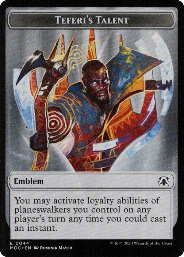 Emblem - Teferi's Talent (44) [March of the Machine Commander]