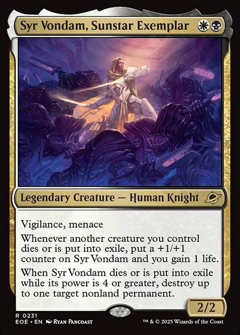 Syr Vondam, Sunstar Exemplar (231) [Edge of Eternities]