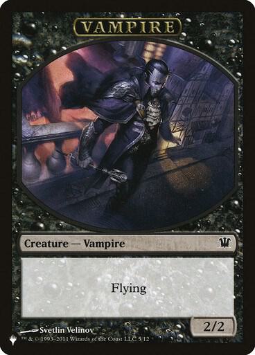 Vampire // Zombie Double-sided Token (5 // 5) [The List]