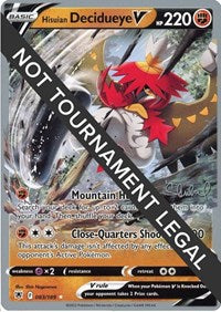 Hisuian Decidueye V - 2022 (Ondrej Skubal) (083/189) [World Championship Decks]
