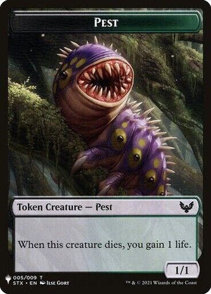 Pest // Emblem - Lukka, Wayward Bonder Double-Sided Token (5 // 8) [The List]