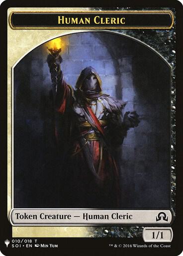 Human Cleric // Emblem - Arlinn, Embraced by the Moon Double-Sided Token (10 // 18) [The List]