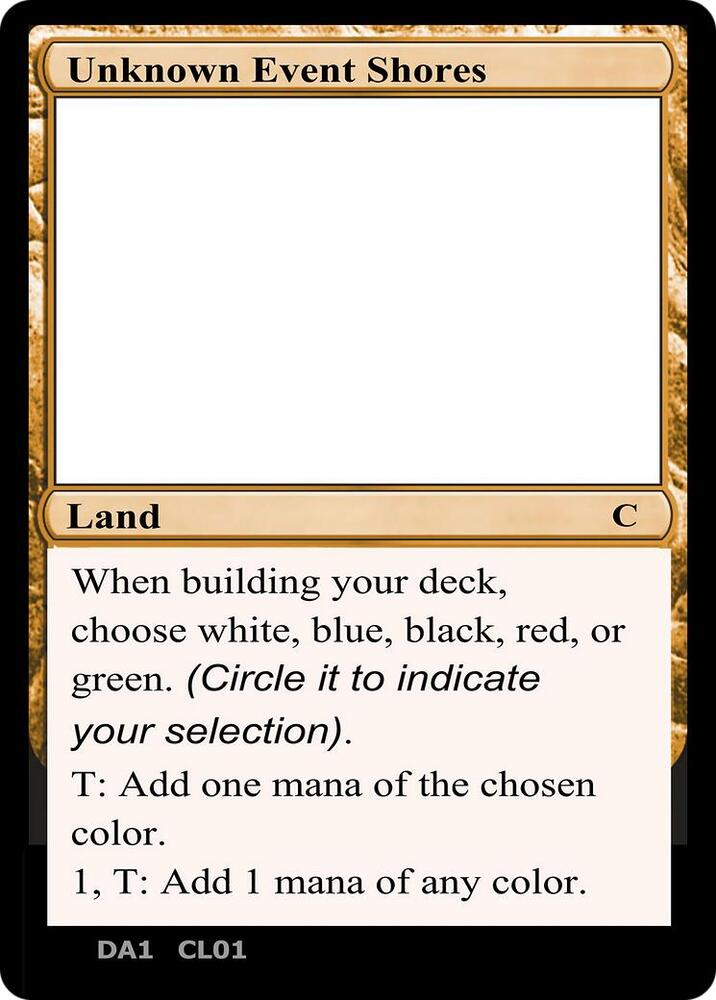 Unknown Event Shores [Un-Known Event Playtest Cards]