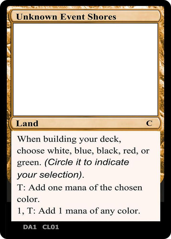Unknown Event Shores [Un-Known Event Playtest Cards]