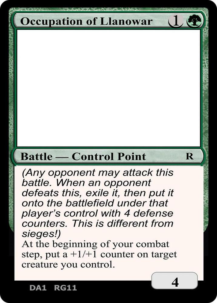 Occupation of Llanowar [Un-Known Event Playtest Cards]