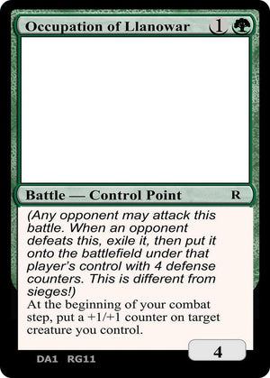 Occupation of Llanowar [Un-Known Event Playtest Cards]