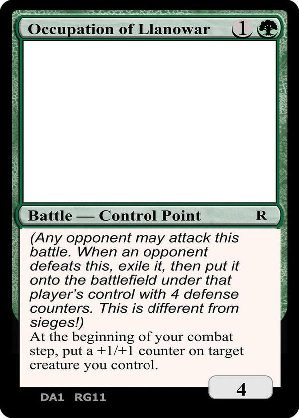 Occupation of Llanowar [Un-Known Event Playtest Cards]