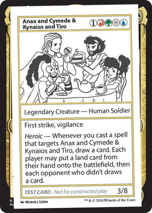 Anax and Cymede & Kynaios and Tiro [Un-Known Event Playtest Cards]