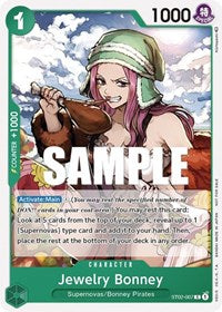 Jewelry Bonney (Tournament Pack Vol. 3) [Participant] (ST02-007) [One Piece Promotion Cards]