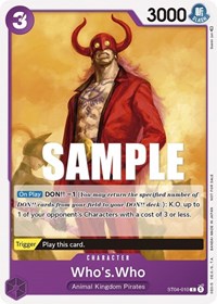 Who's.Who (Tournament Pack Vol. 3) [Participant] (ST04-010) [One Piece Promotion Cards]