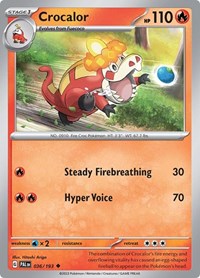 Crocalor - 036/193 (036/193) [SV02 Paldea Evolved]