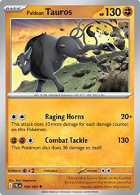 Paldean Tauros - 108/193 (108/193) [SV02 Paldea Evolved]