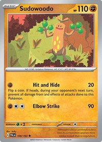 Sudowoodo (109/193) [SV02 Paldea Evolved]