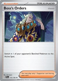 Boss's Orders - 172/193 (172/193) [SV02 Paldea Evolved]