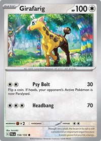 Girafarig (154/193) [SV02 Paldea Evolved]