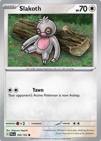 Slakoth (160/193) [SV02 Paldea Evolved]