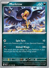 Murkrow (131/193) [SV02 Paldea Evolved]