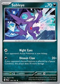 Sableye (136/193) [SV02 Paldea Evolved]