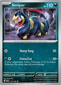 Seviper (137/193) [SV02 Paldea Evolved]