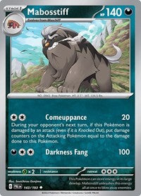 Mabosstiff (143/193) [SV02 Paldea Evolved]