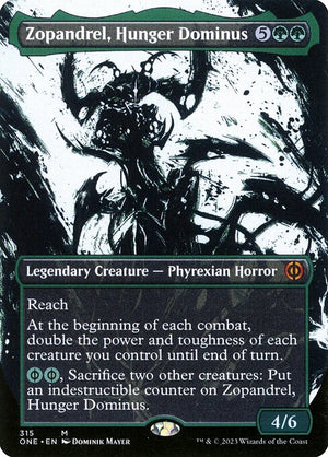 Zopandrel, Hunger Dominus (315) [Phyrexia: All Will Be One] [Showcase, Borderless]