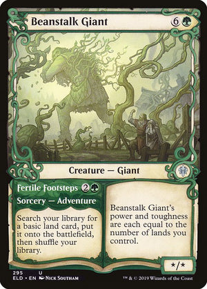Beanstalk Giant // Fertile Footsteps (295) [Throne of Eldraine] [Showcase]