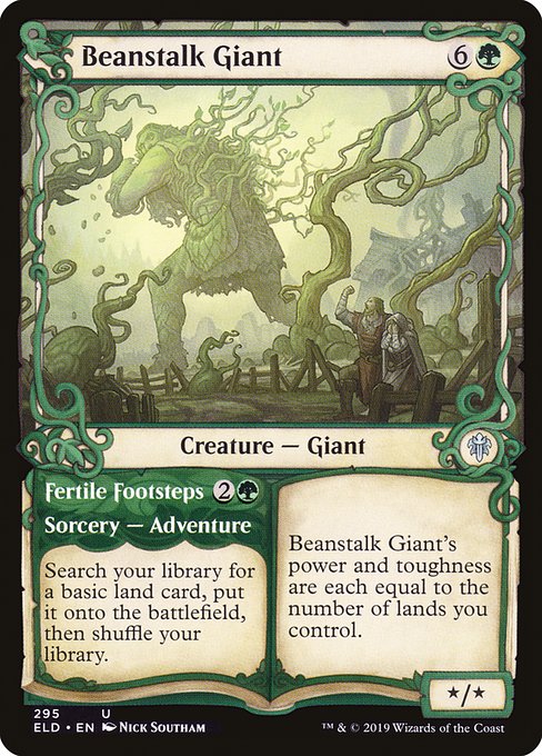 Beanstalk Giant // Fertile Footsteps (295) [Throne of Eldraine] [Showcase]