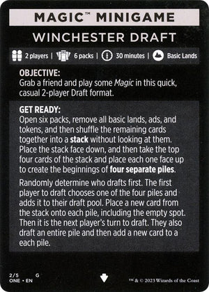 Magic Minigame: Winchester Draft (2) [Phyrexia: All Will Be One]