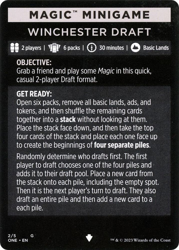 Magic Minigame: Winchester Draft (2) [Phyrexia: All Will Be One]