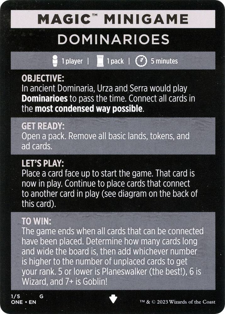 Magic Minigame: Dominarioes (1) [Phyrexia: All Will Be One]